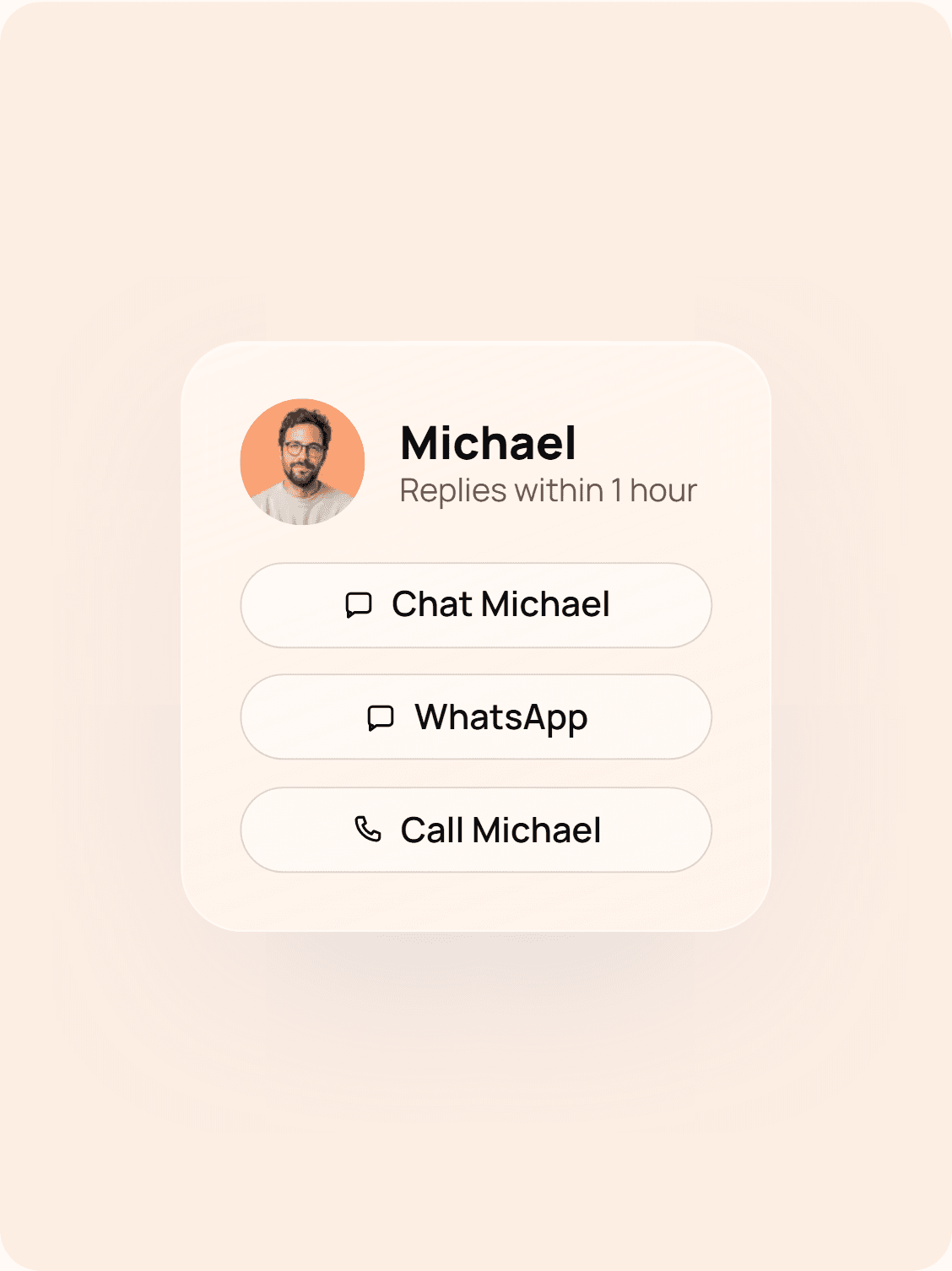 Your agent, one tap away